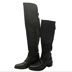 Rag & Bone Brown Leather Equestrian Riding Knee High Stretch 2” Boots